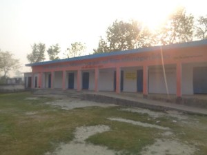 राजकीय बुनियादी विद्यालय, भितिहरवा का वर्तमान भवन।