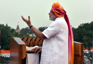 The Prime Minister, Shri Narendra Modi addressing the Nation on the occasion of 70th Independence Day from the ramparts of Red Fort, in Delhi on August 15, 2016.